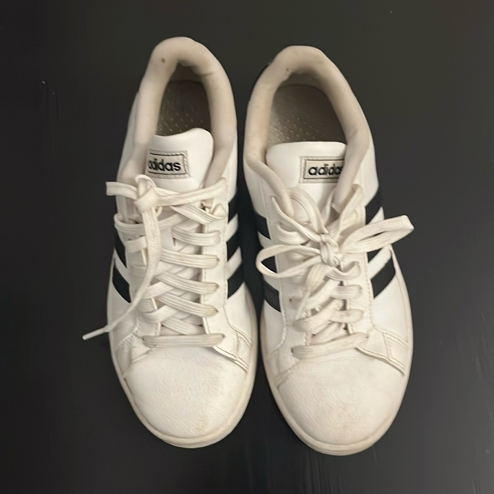Adidas black & white sneakers